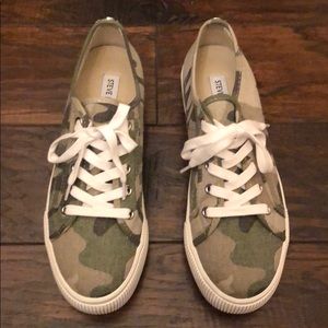Camo Wedge Sneakers